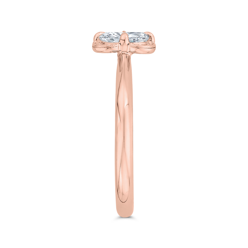 Diamond Solitaire Engagement Ring in 14K Rose Gold