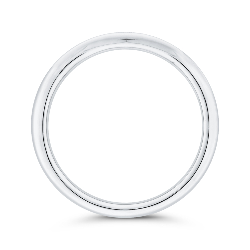 Diamond Counter Wedding Band in 14K White Gold
