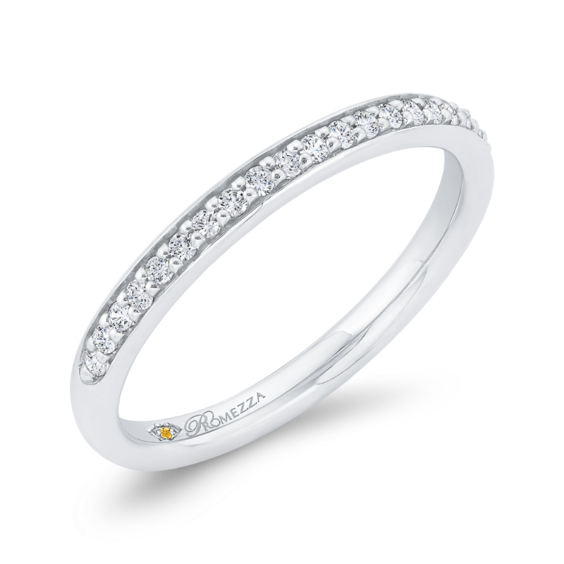 Diamond Wedding Band in 14K White Gold