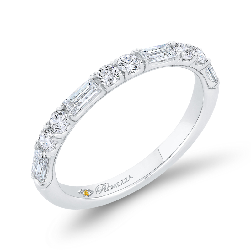 Diamond Wedding Band in 14K White Gold