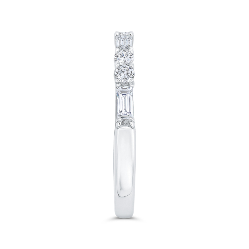 Diamond Wedding Band in 14K White Gold