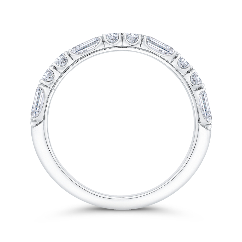 Diamond Wedding Band in 14K White Gold