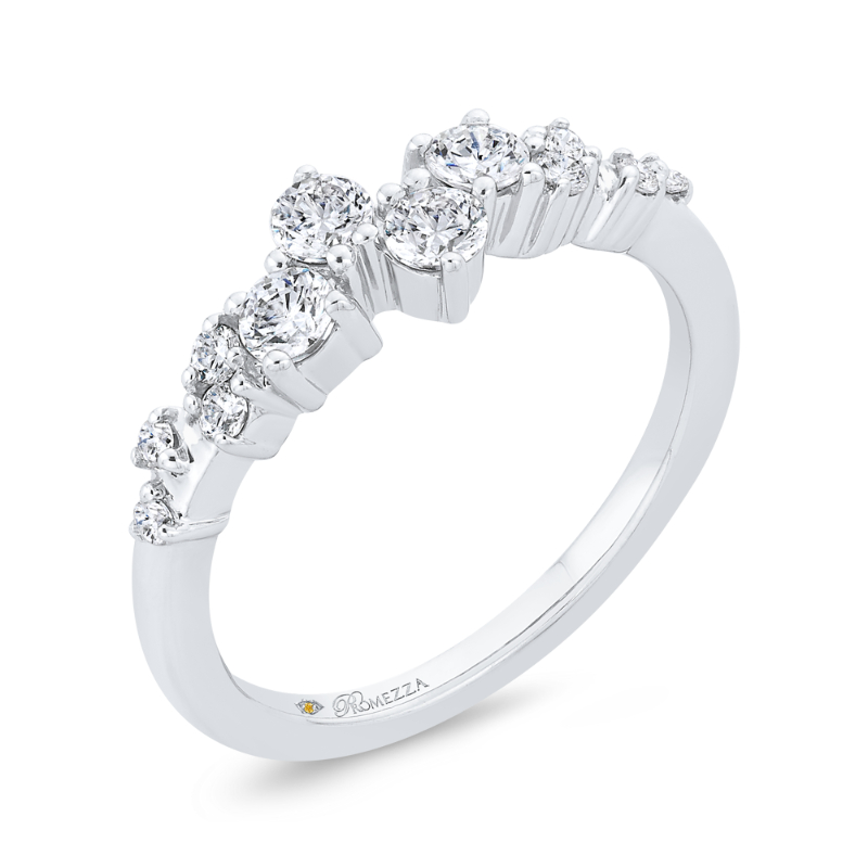 Diamond Wedding Band in 14K White Gold