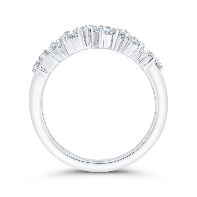 Diamond Wedding Band in 14K White Gold