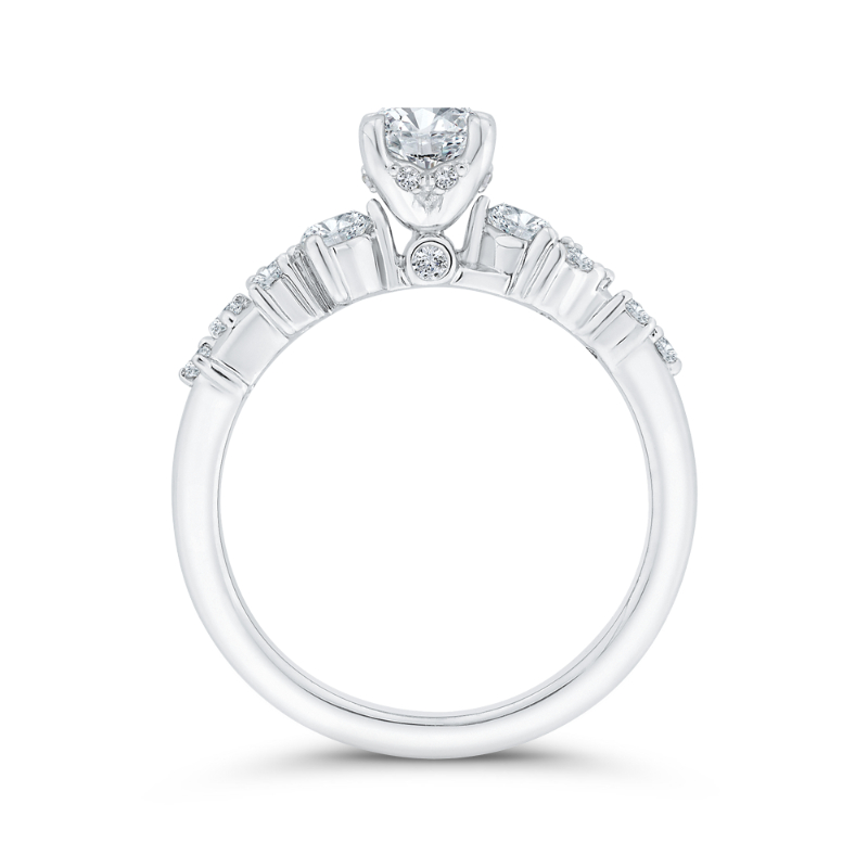 Diamond Engagement Ring in 14K White Gold