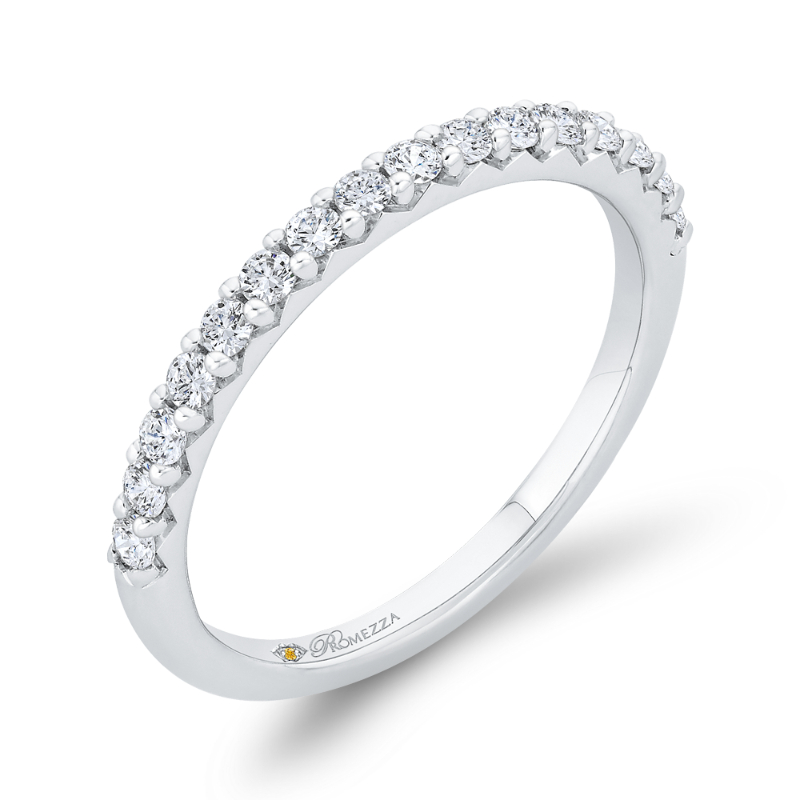 Diamond Wedding Band in 14K White Gold