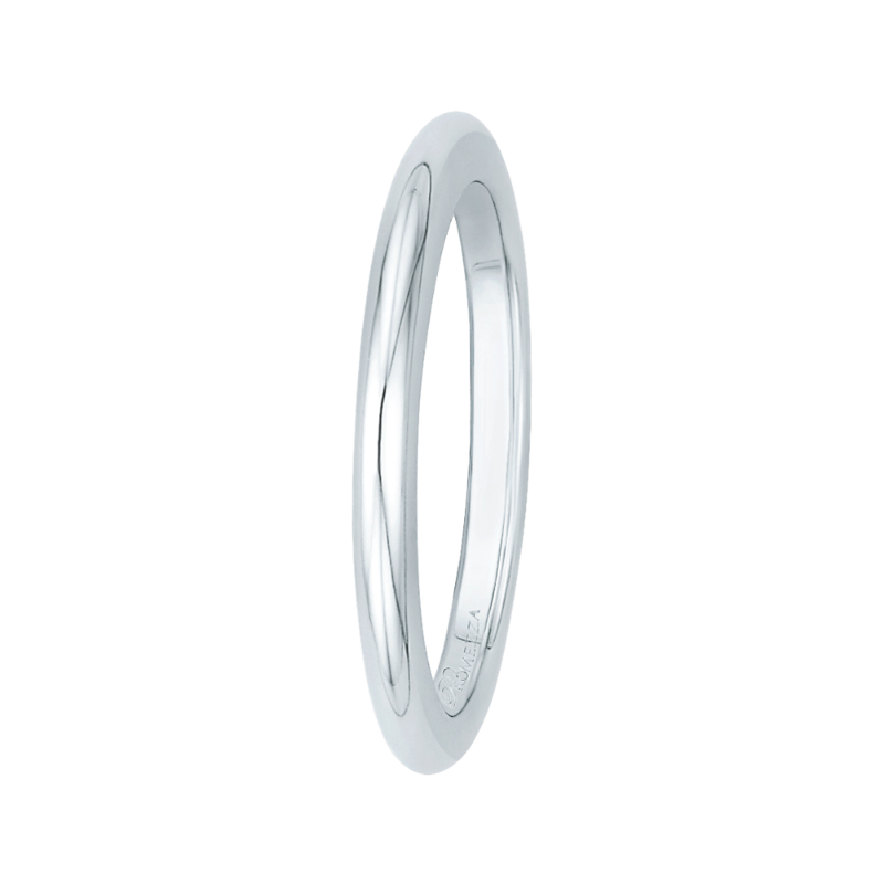 Plain Wedding Band in 14K White Gold
