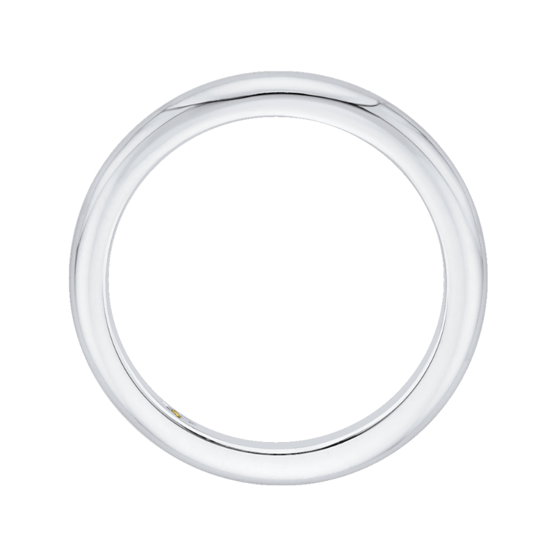 Plain Wedding Band in 14K White Gold