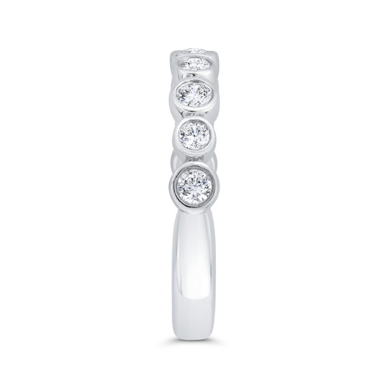 Diamond Wedding Band in 14K White Gold