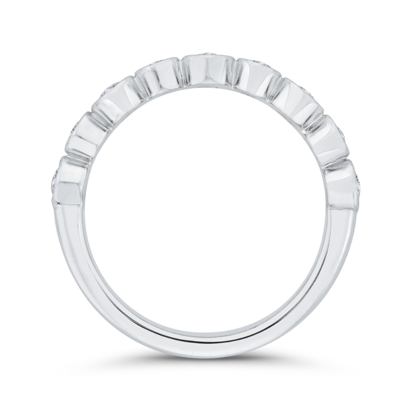 Diamond Wedding Band in 14K White Gold