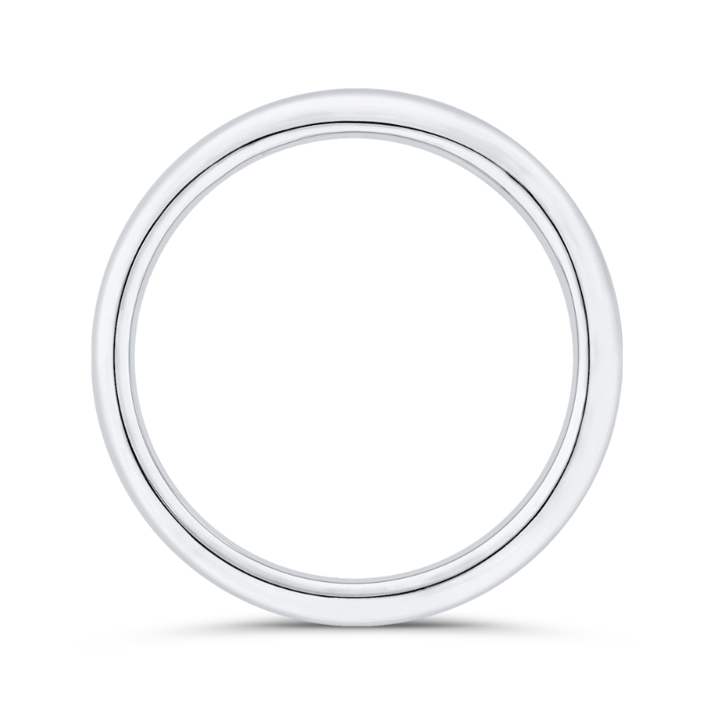 Plain Wedding Band in 14K White Gold