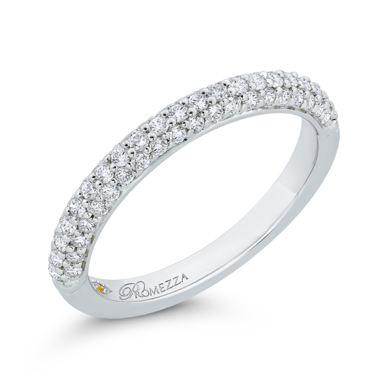 Diamond Wedding Band in 14K White Gold