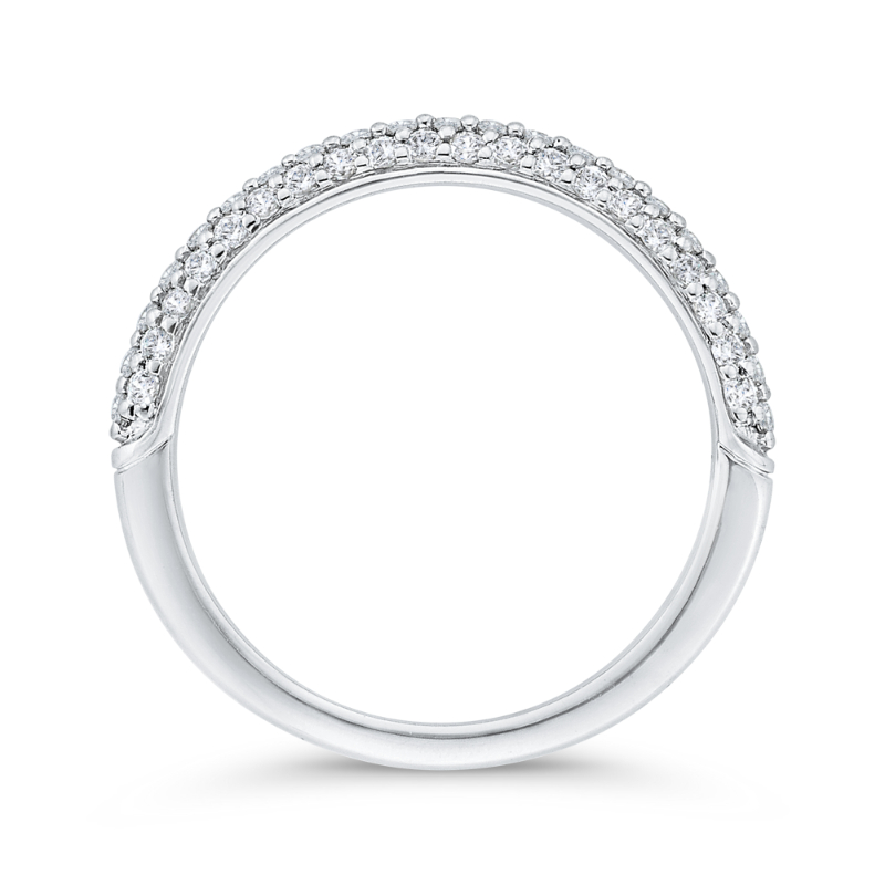 Diamond Wedding Band in 14K White Gold