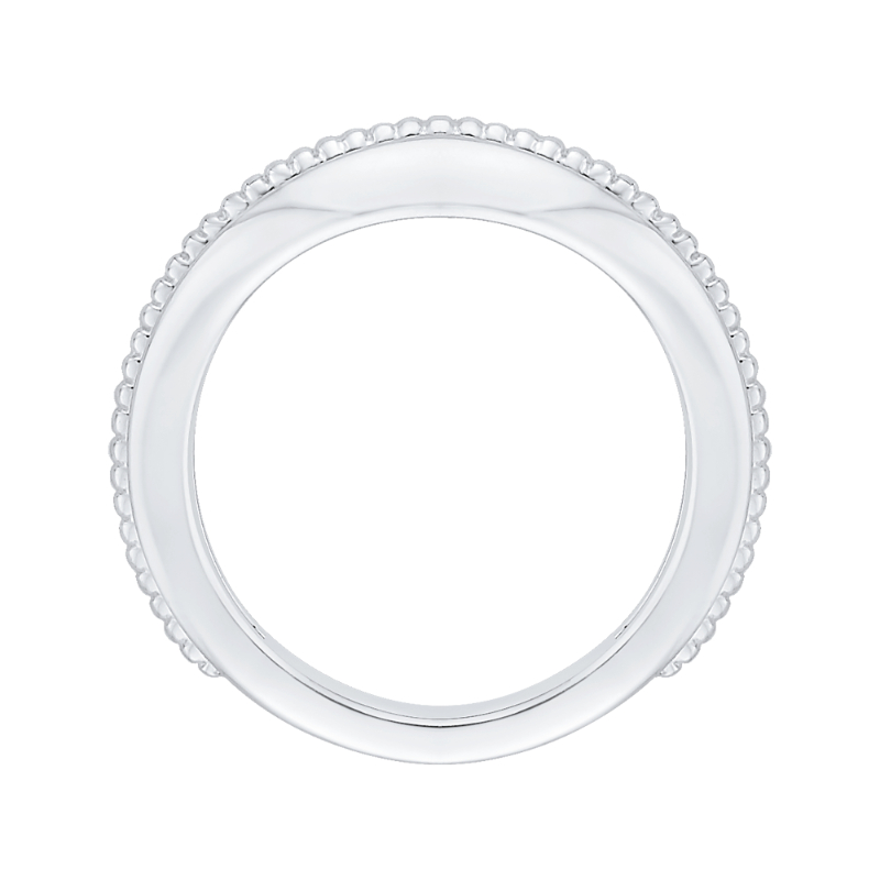 Plain Wedding Band in 14K White Gold