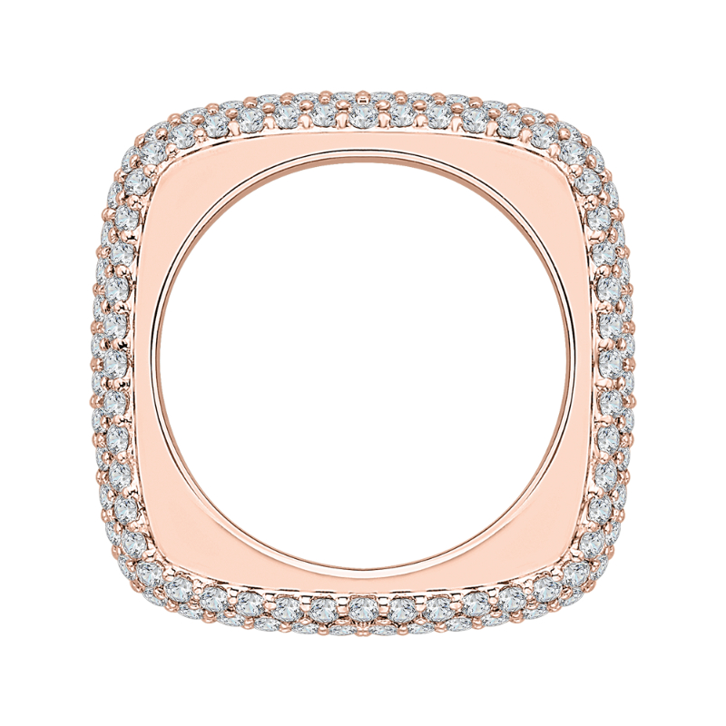 Round Diamond Fashion Band in 18K Rose Gold