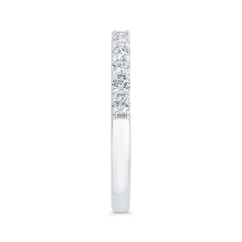Diamond Wedding Band in 18K White Gold