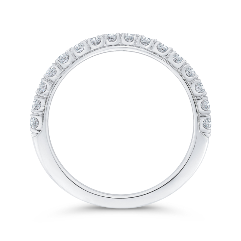 Diamond Wedding Band in 18K White Gold