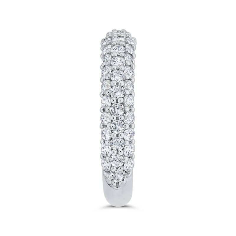 Diamond Wedding Band in 18K White Gold