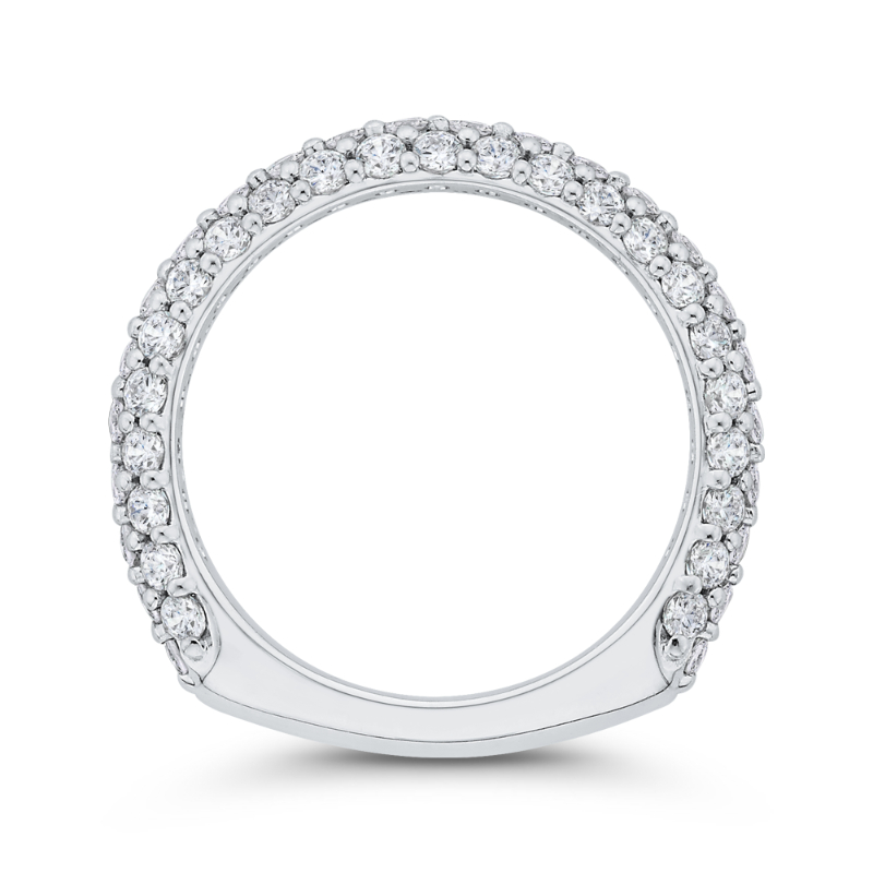 Diamond Wedding Band in 18K White Gold