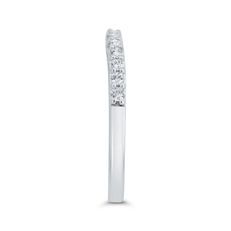 Diamond Wedding Band in 18K White Gold