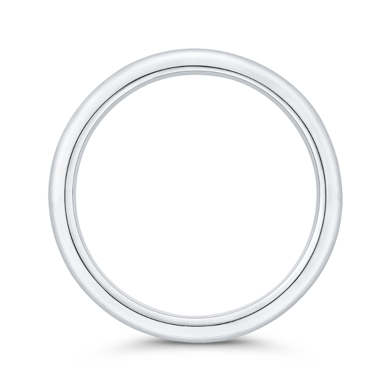 Plain Wedding Band in 18K White Gold