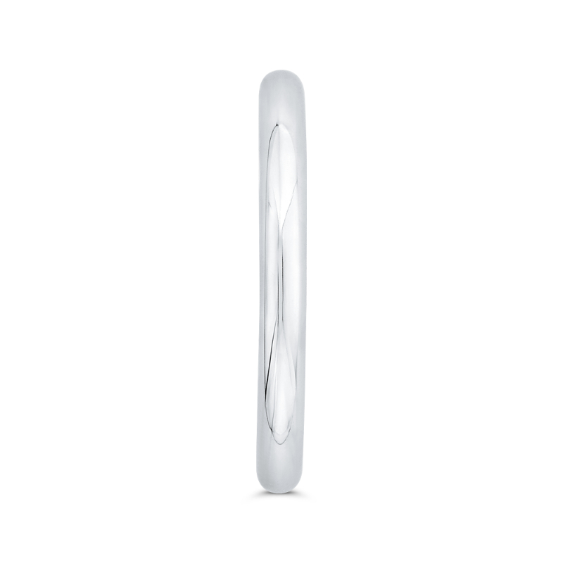 Plain Wedding Band in 18K White Gold