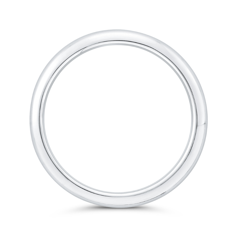 Plain Wedding Band in 18K White Gold