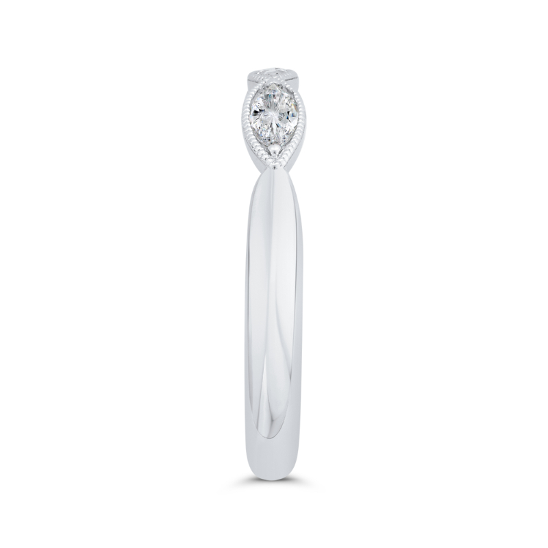 Diamond Wedding Band in 18K White Gold