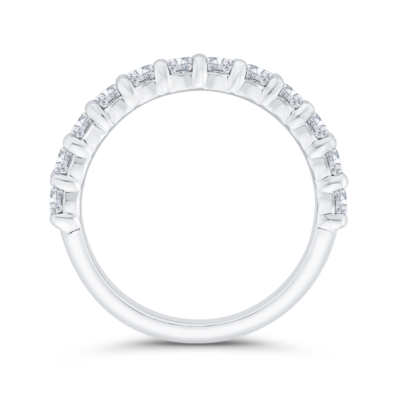 Diamond Wedding Band in 14K Rose Gold