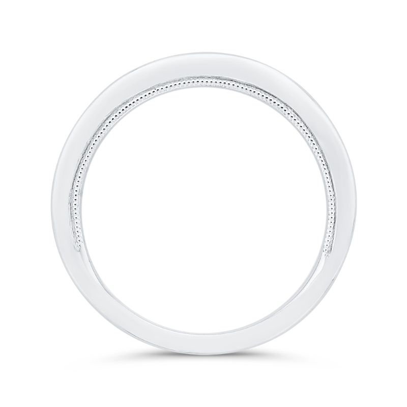Plain Wedding Band in 14K White Gold