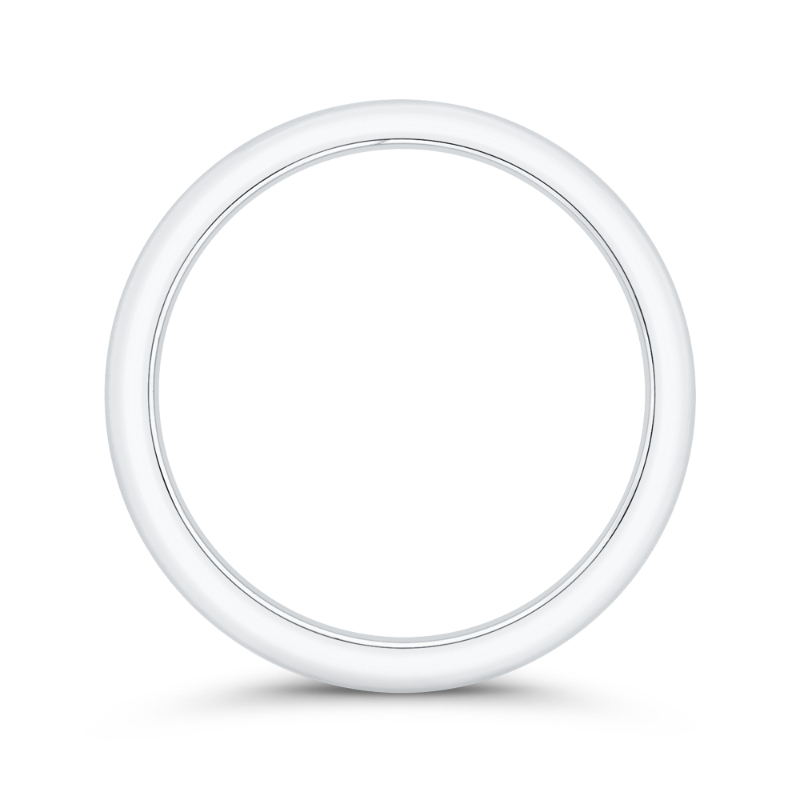 Plain Wedding Band in 14K White Gold