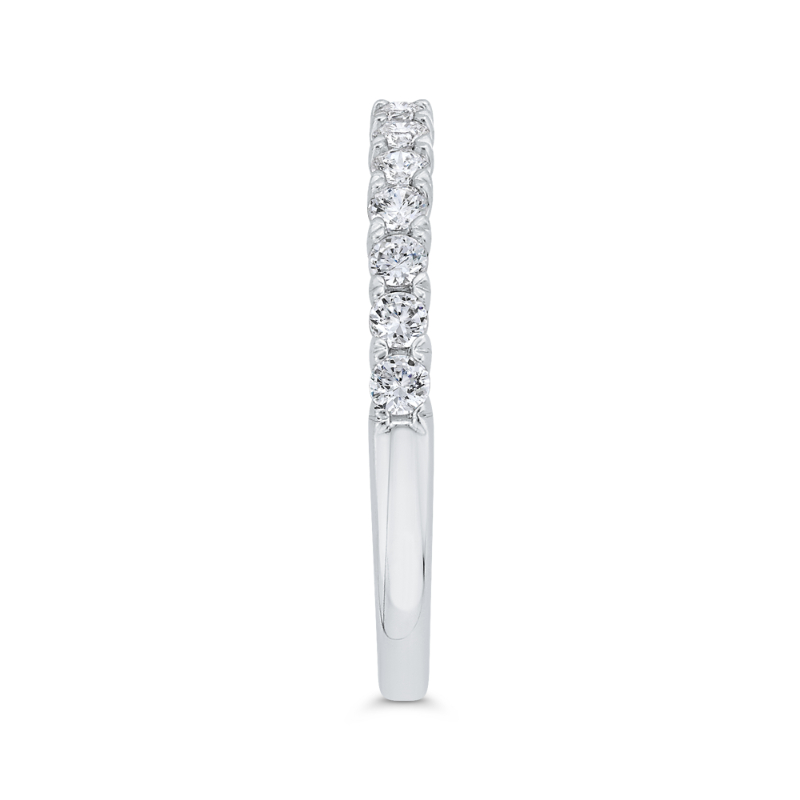 Diamond Wedding Band in 18K White Gold