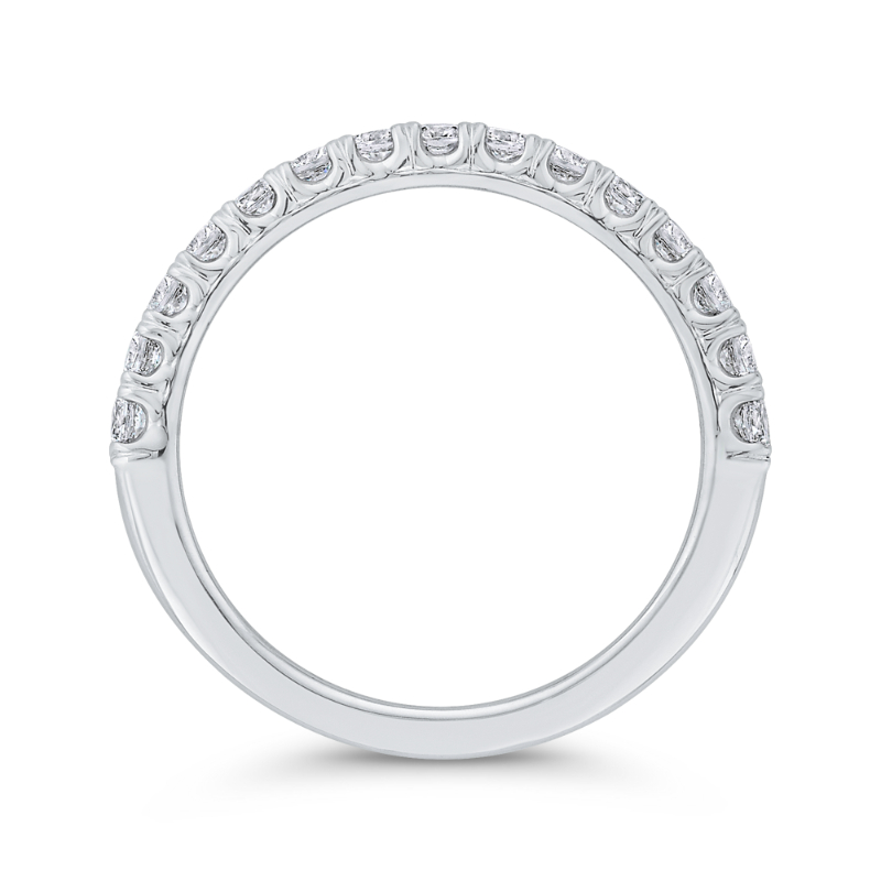 Diamond Wedding Band in 18K White Gold