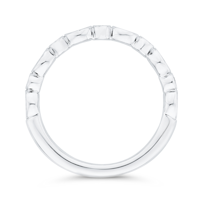 Diamond Wedding Band in 18K White Gold