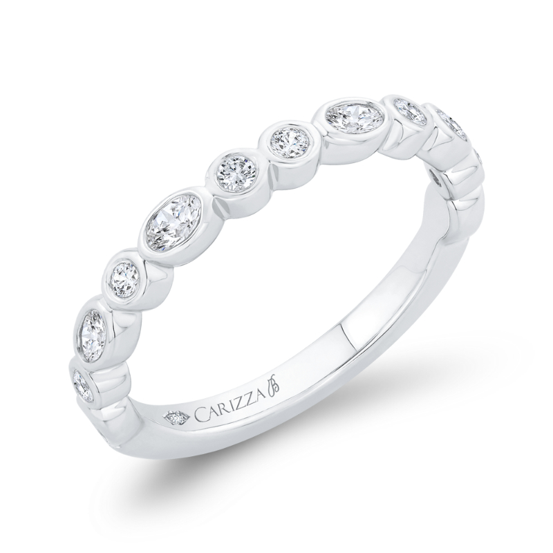 Diamond Wedding Band in 14K White Gold
