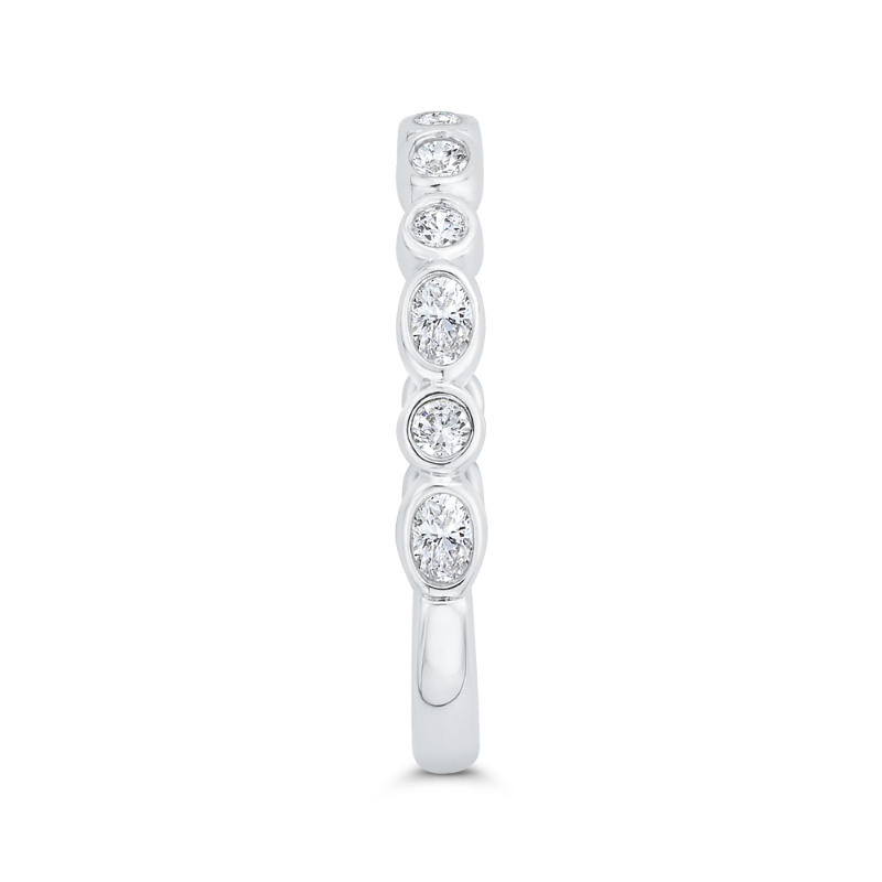 Diamond Wedding Band in 14K White Gold