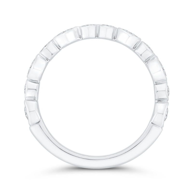 Diamond Wedding Band in 14K White Gold