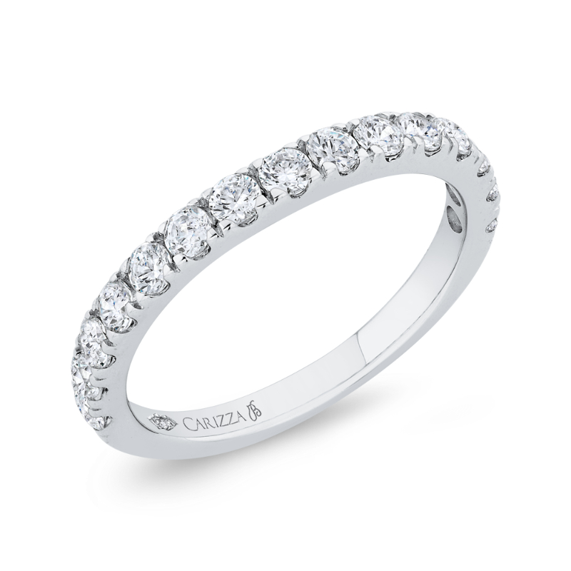 Diamond Wedding Band in 14K White Gold