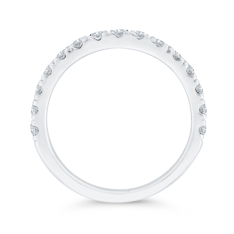 Diamond Wedding Band in 14K White Gold
