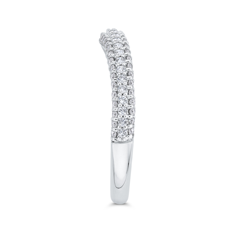 Diamond Wedding Band in 18K White Gold