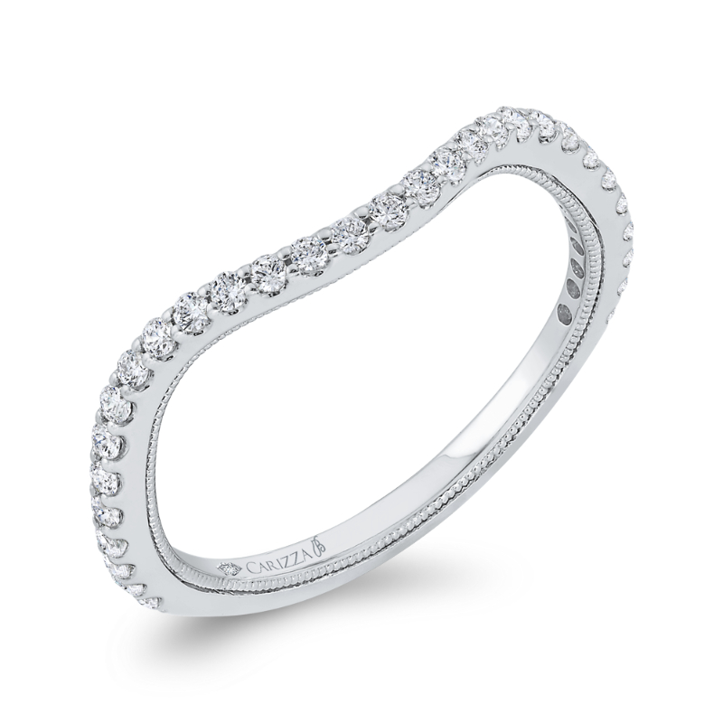 Diamond Wedding Band in 14K White Gold