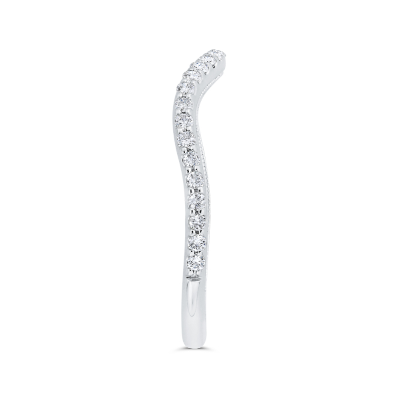 Diamond Wedding Band in 14K White Gold