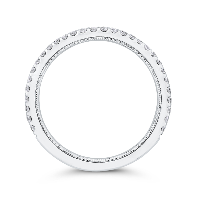 Diamond Wedding Band in 14K White Gold