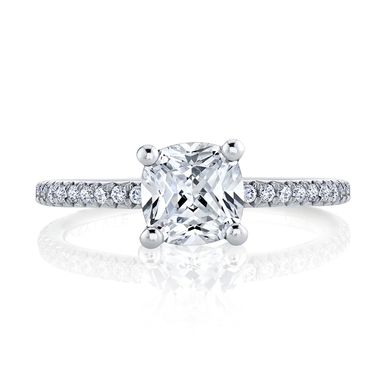 Cushion Cut Classic Engagement Ring - Adorlee