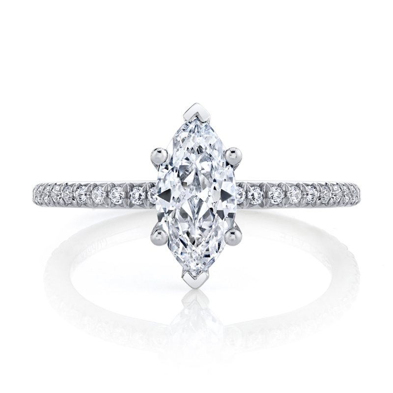 Marquise Cut Classic Engagement Ring - Adorlee
