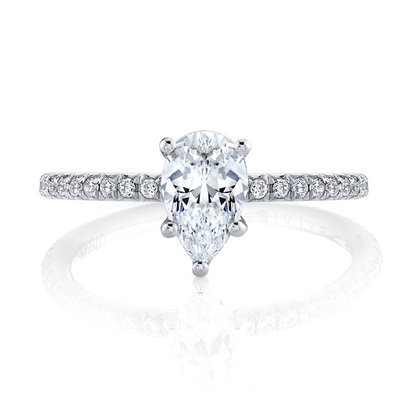 Pear Cut Classic Engagement Ring - Adorlee