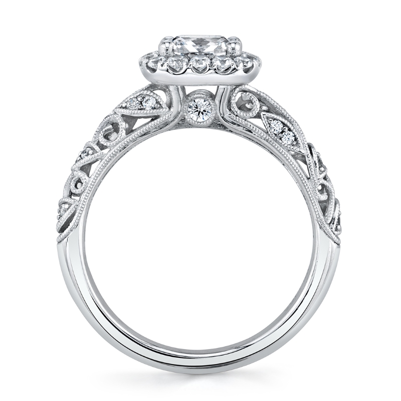 Oval Cut Vintage Engagement Ring - Rochelle