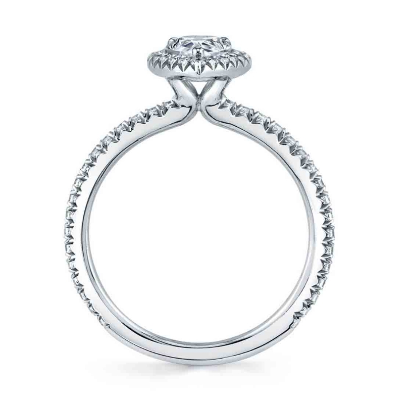 Cushion Cut Classic Halo Engagement Ring - Vivian
