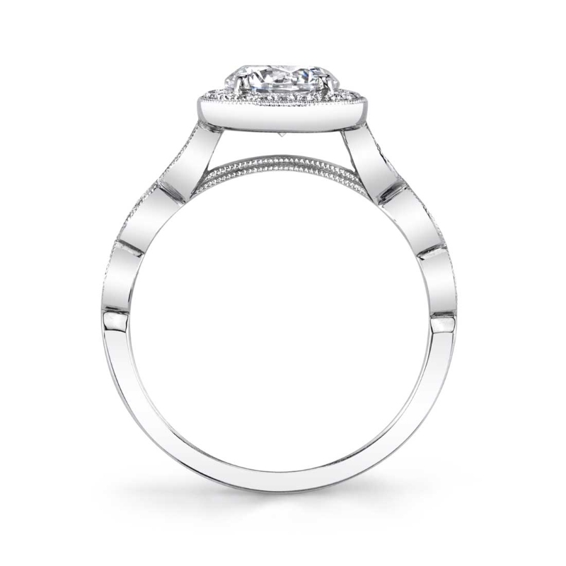 Round Cut Vintage Stackable Engagement Ring - Jessa