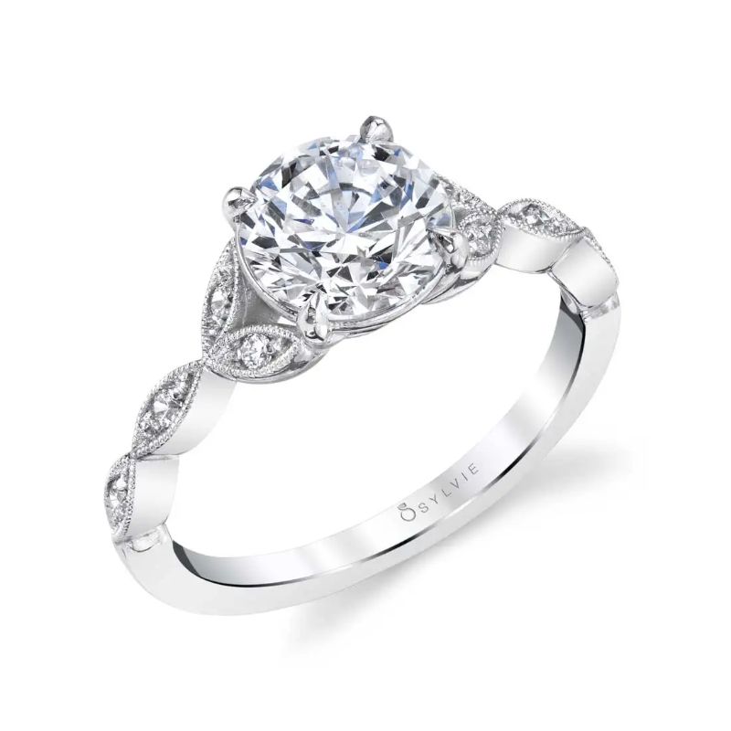 Oval Cut Unique Vintage Engagement Ring - Frederique